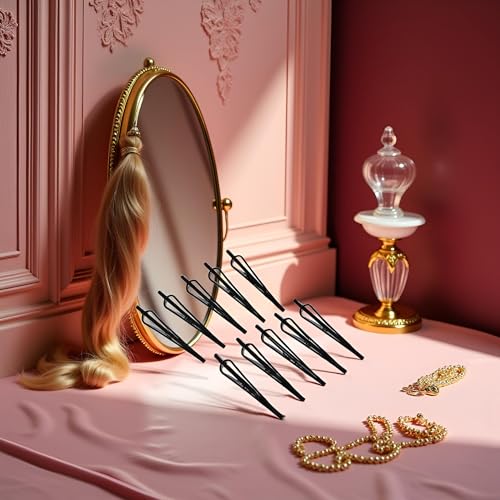 Black Vintage Mini Bobby Pins 12-Piece Hair Styling Set