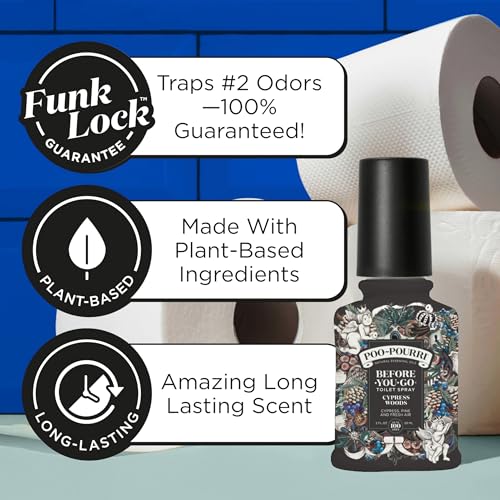 Poo-Pourri Before-You-Go Toilet Spray, Cypress Woods, 2 Fl Oz (2 Pack)