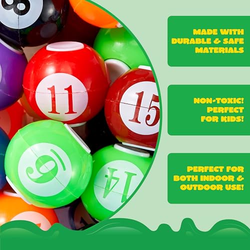 JOYIN 36-Pack 8-Ball Pool Fidget Spinners for Kids Party Favors, 1.3 Inch, Safe & Durable