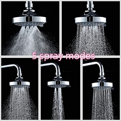 FANBODTA High Pressure Rain Shower Head with 5 Settings