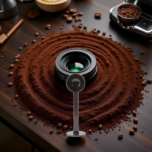 2-in-1 Coffee Scoop and Tamper Gray Measuring Spoon for Espresso