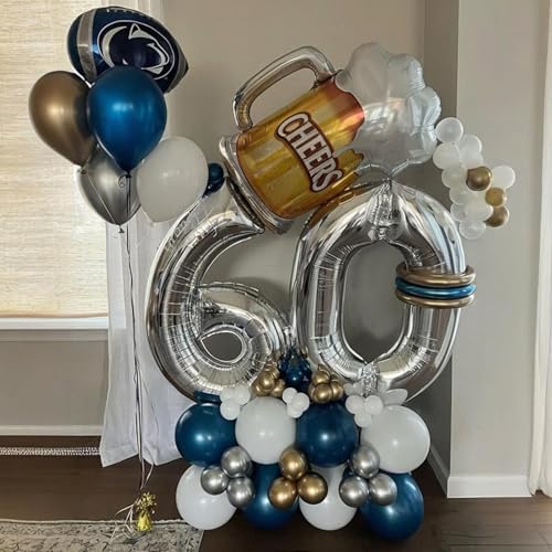 Giant Beer Mug Balloons - 2PCS 27.5" Cheers Decorations