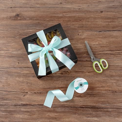 Blue Satin Ribbon - 10 Yards x 1.5 Inches - Glossy Fringe-Resistant Craft Ribbon