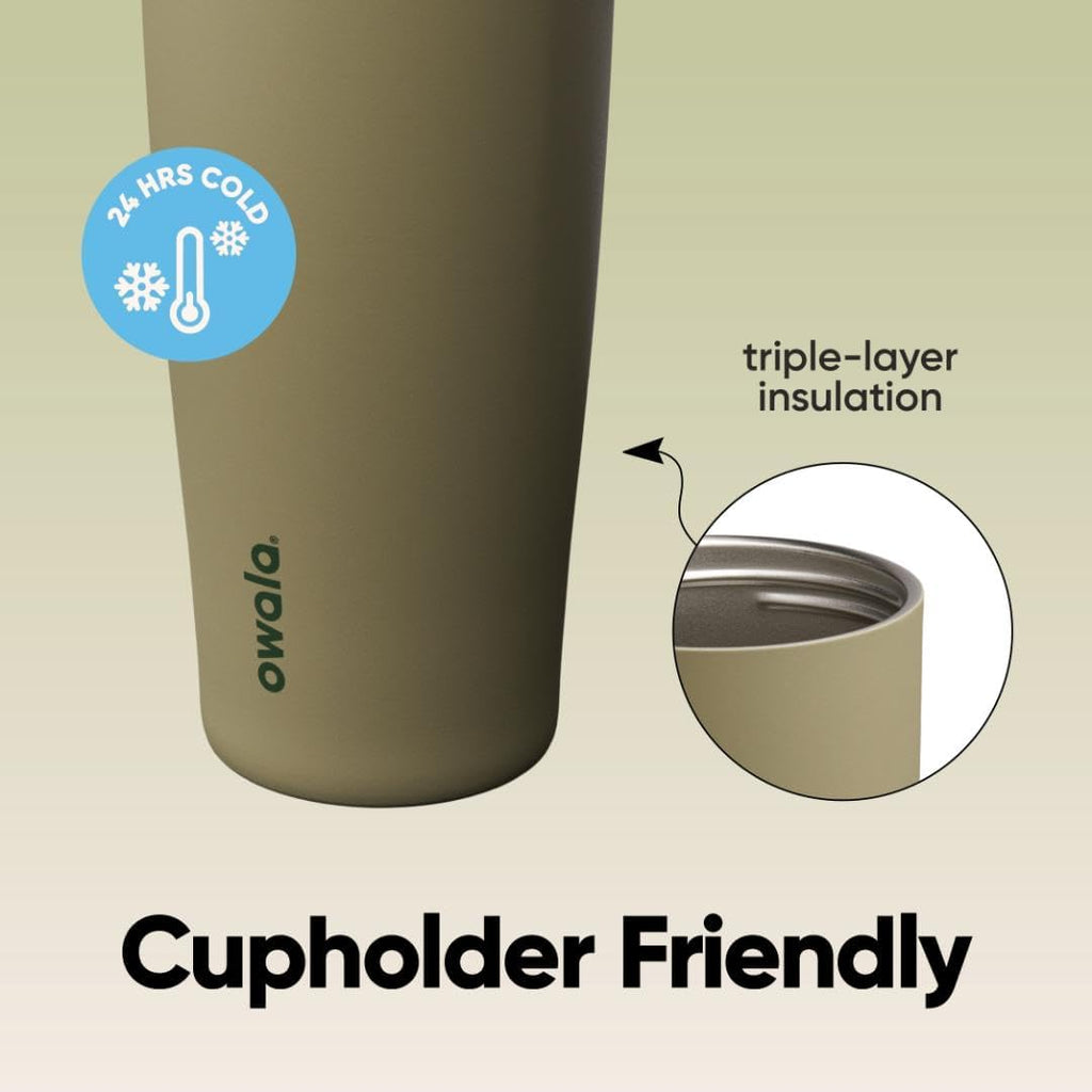 Owala FreeSip Sway Insulated Stainless Steel Water Bottle - 40oz, Two-Way Spout & Built-In Straw, BPA Free