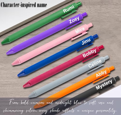 Kpop Rumi Zoey Mira 8-Piece Gel Pen Set for Fans