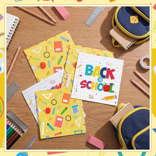 80 Back-to-School Napkins | Cute Pencil & Crayon Designs