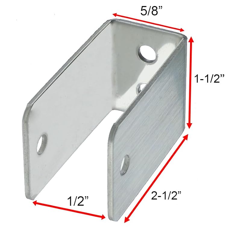 Harris Hardware Stainless Steel U Bracket for 1/2" Panels