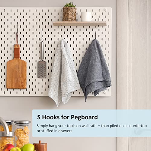 RELBRO Heavy Duty S Hooks - 3.7 Inch Metal Hanging Hooks (30 Pcs)