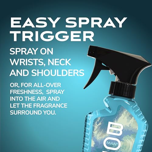 BOD Man Blue Surf Fragrance Body Spray - Long Lasting Scent, 8 oz (Pack of 2)