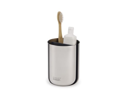 Joseph Joseph EasyStore Luxe Stainless-Steel Toothbrush Caddy
