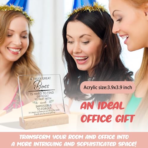 Acrylic Desk Decorative Sign for Boss - Unique Appreciation Gift