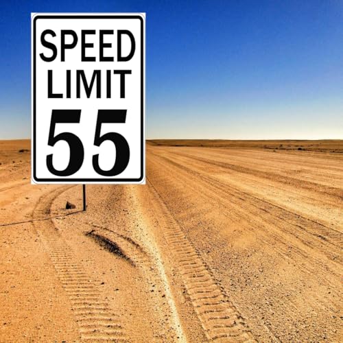 Speed Limit 55 Metal Sign - 8x12 Inch Funny Birthday Decor Color8