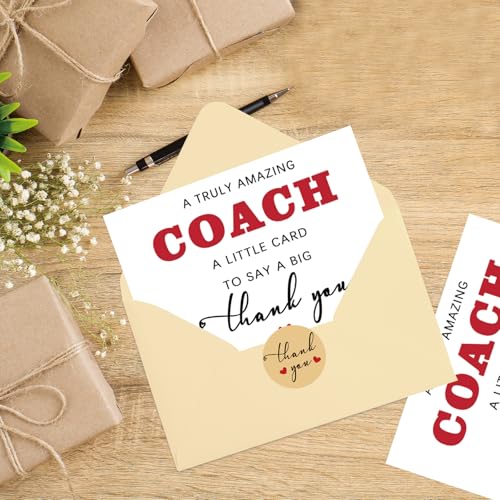 Londue LD-354 6 Pack Thank You Coach Cards - Sports Appreciation Gifts