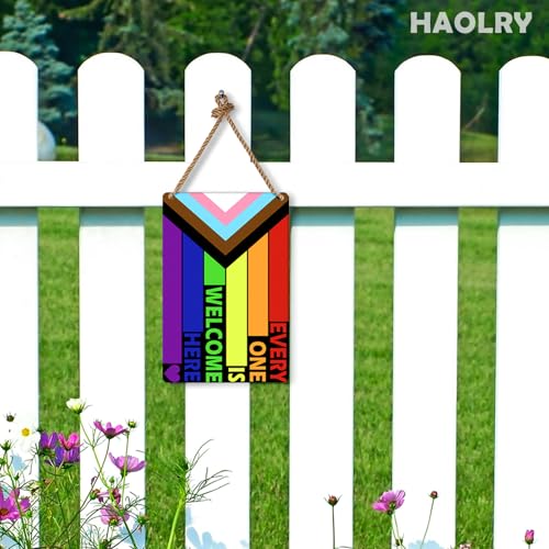 Rainbow Metal Garden Sign - LGBT Pride Decor, 8x12 Inch