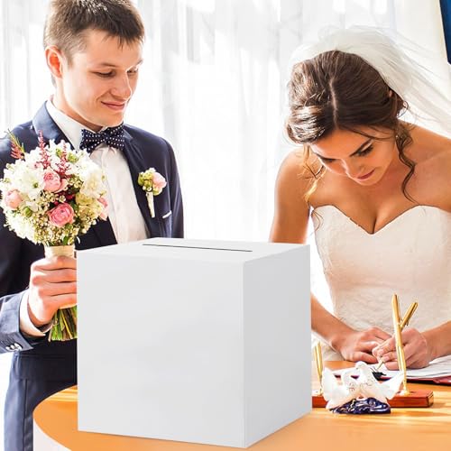 9.8'' White Card Box for Weddings, Parties & Events