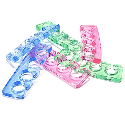 Rolabling Silicone Toe Separators - Soft Reusable Pedicure Spacers