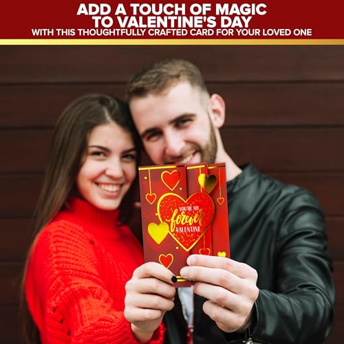 Gold Foil Valentine's Card for Husband - 5x7in Multi-Layered Design