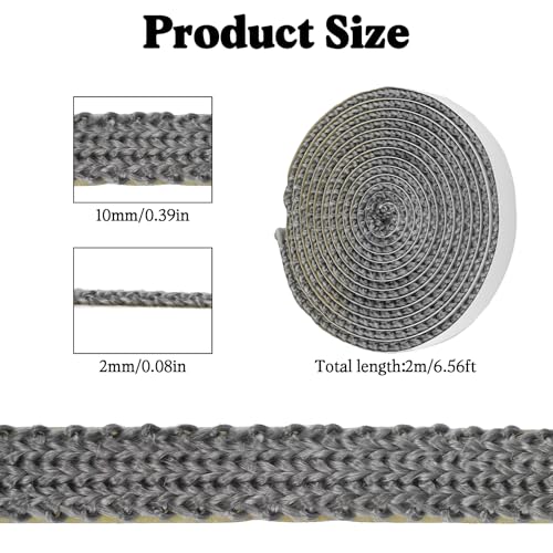 Self-Adhesive Wood Stove Gasket Rope - 6.56ft Replacement Tape