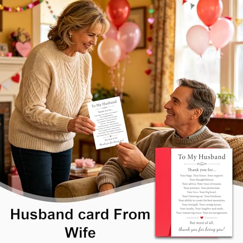 Thoughtful Anniversary Card for Husband - I Love You Gifts