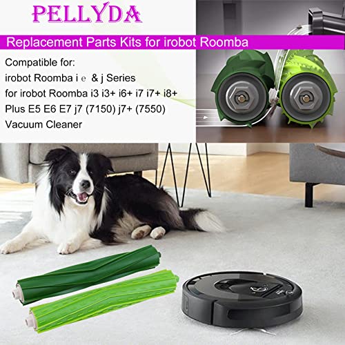 Pellyda Rubber Roller Brushes for iRobot Roomba Series Replacement Set - Multi-Surface Cleaning Tools