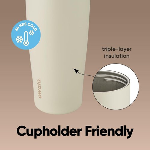 Owala FreeSip Sway - Stainless Steel - 30-oz. - Tan (Lightly Toasted)