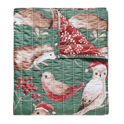 Greenland Home Willow Forest Animals Quilt, Tapestry & Throw Blanket, 50 x 60 inches, Holiday