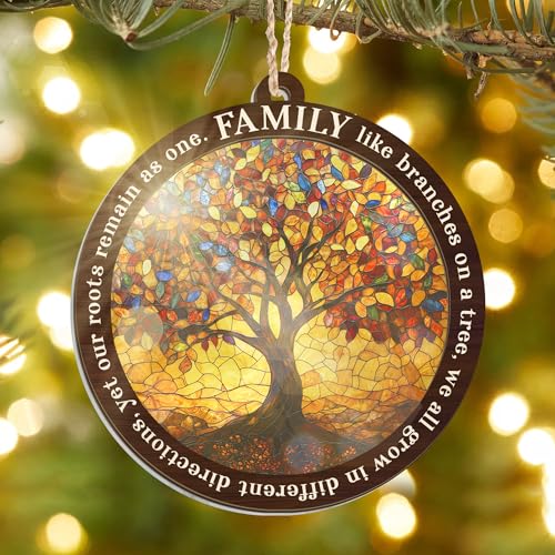 Tree of Life Christmas Ornament for Family & Home Decor