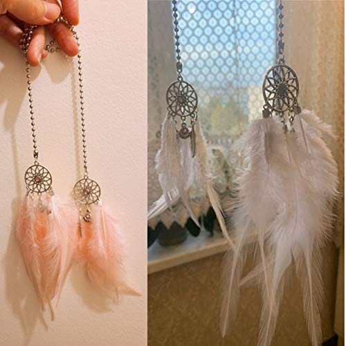 Mini Dream Catcher Pendant for Cars - Handmade Feather Charm