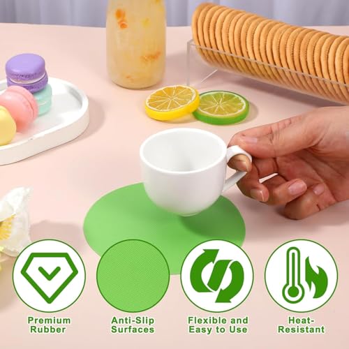 CORYTAO 4-Pack Silicone Jar Openers for Seniors & Arthritis - Non-Slip Grip Pads