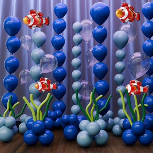 157-Piece Under the Sea Balloon Garland Kit - Ocean Theme Party Decor