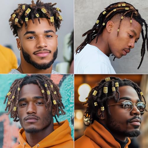 SmallCat 80 Pcs Gold Hair Jewelry for Braids & Dreadlocks Cuffs