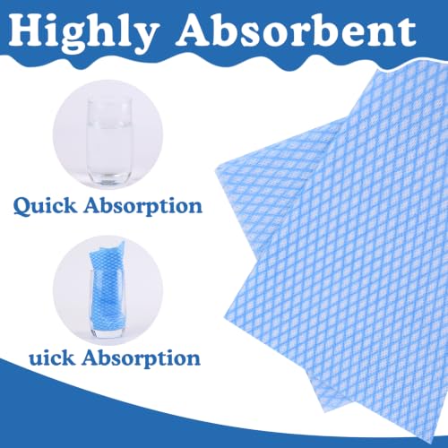 74 Pack Durable Reusable Cleaning Cloths | Multi-Purpose Kitchen Wipes
