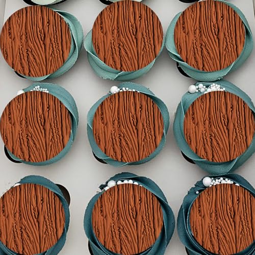Wood Grain Tree Bark Silicone Mold for Cake Decorating