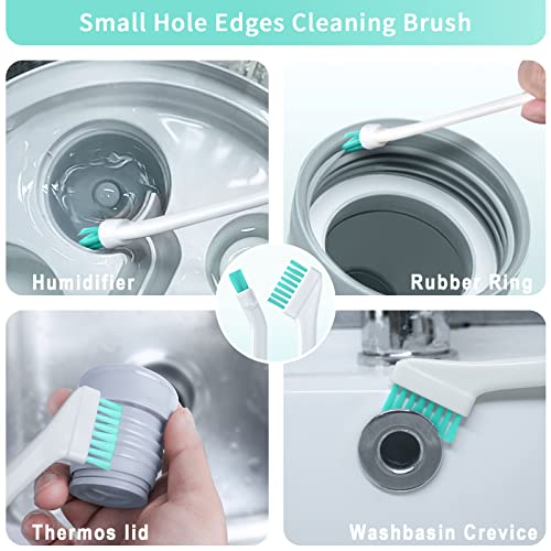 Lumkew 8-Piece Crevice Cleaning Brush Set for Tight Spaces and Small Gaps