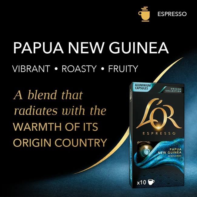 L'OR Espresso Capsules Papua New Guinea - 30 Count Compatible with L'OR BARISTA & Nespresso