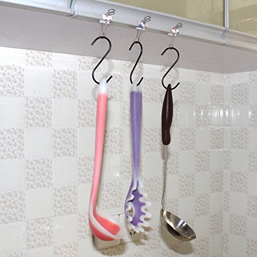 30-Pack Heavy Duty S Hooks for Hanging Pots, Pans, and Kitchen Storage