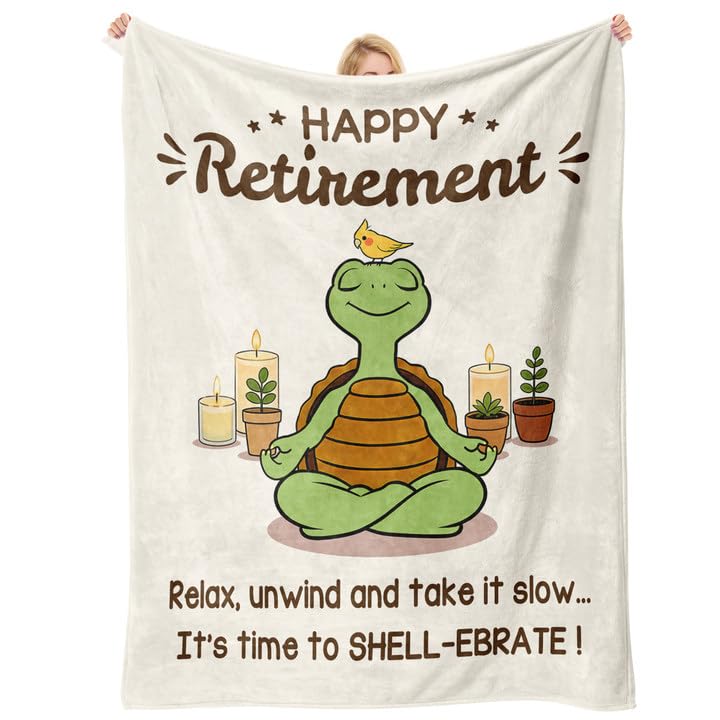 Cozy Retirement Blanket for Men & Women - Thoughtful Farewell Gift