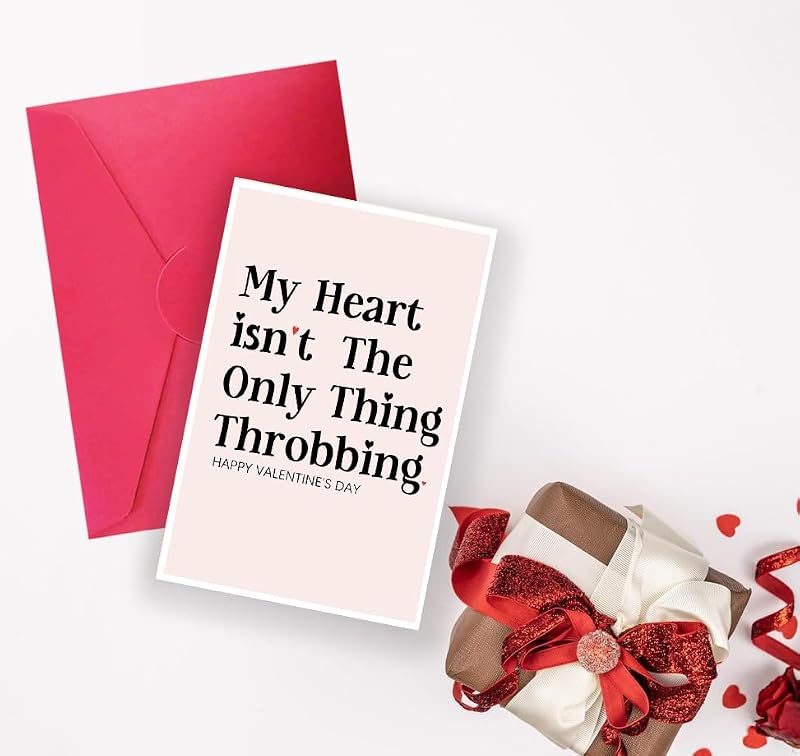Romantic Valentine Day Card for Wife Husband Girlfriend Boyfriend
