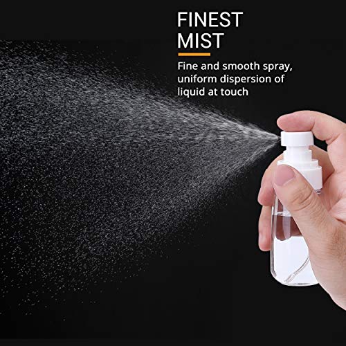 RELANOR Travel Size Spray Bottle 2oz - 2 Pack Leak Proof Fine Mist