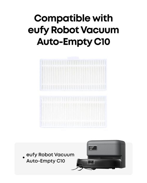 eufy Replacement Washable Filter for eufy C10, 2-Pack Included