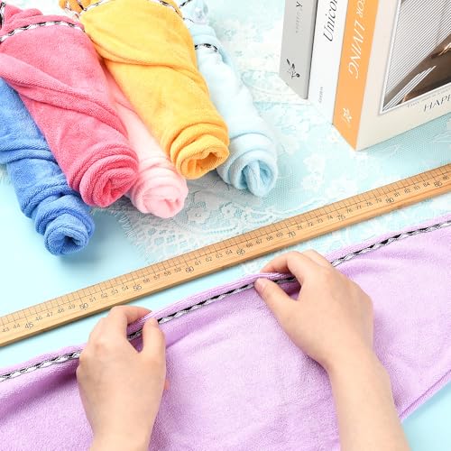 MakemadeDIY Hot Pink Microfiber Hair Towel Wrap 2 Pack - Quick Dry, Anti-Frizz Turban for Women