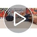 3-Piece Blue Wooden Pumpkin Tabletop Decor Set for Fall Harvest Home Styling