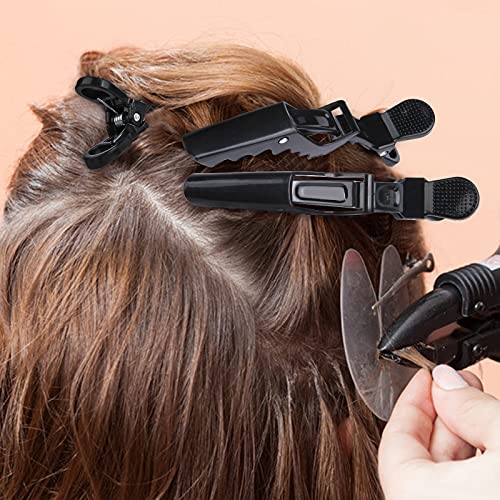 HH&LL 12pcs Professional Salon Alligator Hair Clips with Wide Teeth