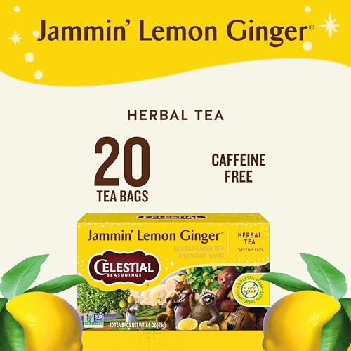 Celestial Seasonings Jammin' Lemon Ginger Herbal Tea - 20 Bags