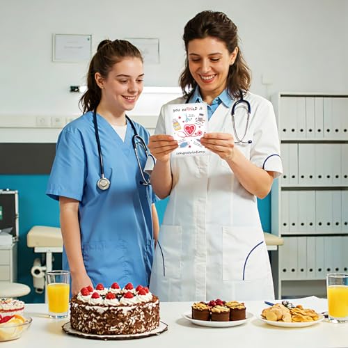 Nurse Graduation Card with Envelope - RN Grad Congrats Gift