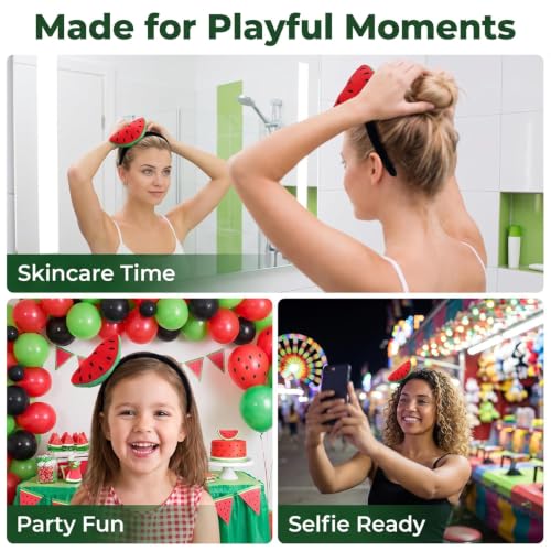 Sluswallow Watermelon Plush Headband Cute Fruit Hair Hoop Accessory