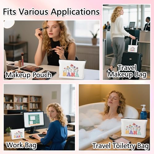 Nana Makeup Bag Travel Cosmetic Pouch for Christmas and Birthday Gifts