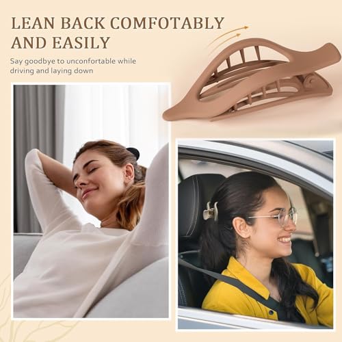 ANEESAA 8 Pack French Flat Hair Claw Clips for Women - Matte No Slip Large Hair Barrettes for Thick & Thin Hair