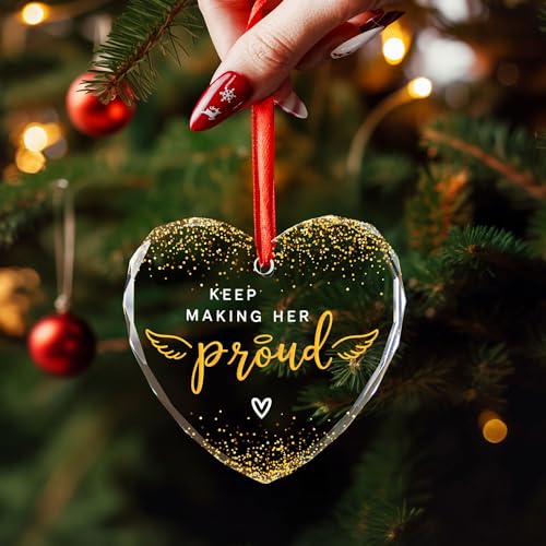 Memorial Glass Ornament for Loss of Loved One - Bereavement Gift