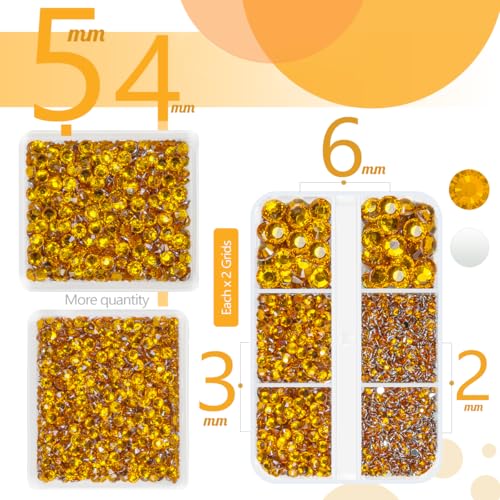 Orange Resin Rhinestones 5070pcs Flatback Crystal Gems for Crafts Tumblers